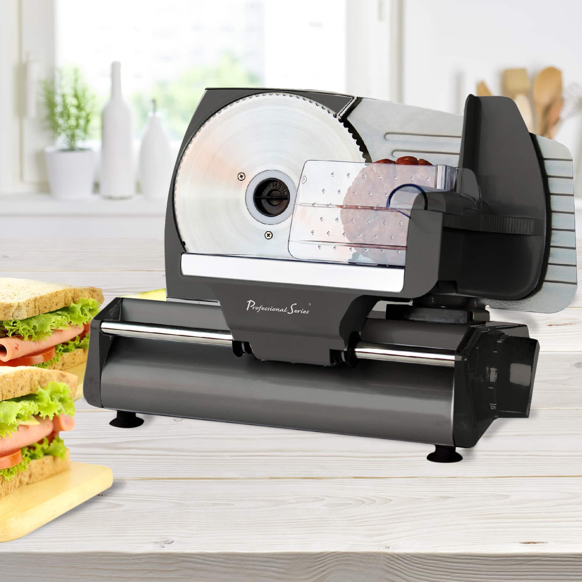 Professional Series Deli Meat Slicer 7.5" Inch Serrated Blade On Sale